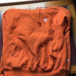 Orange champions sweatshirt small